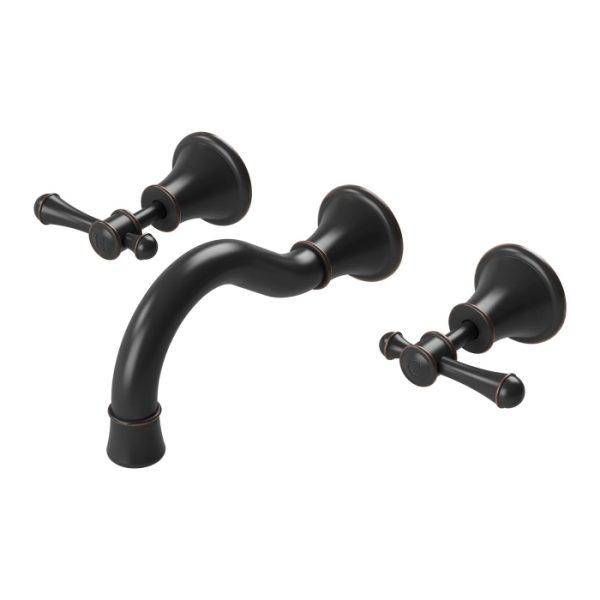 Nostalgia Lever Bath Set Shepherds Crook Black