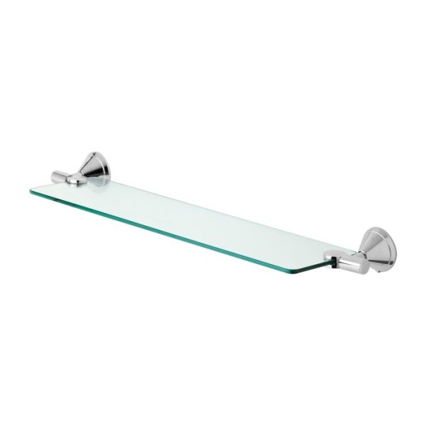Ivy Glass Shelf Chrome from Phoenix Tapware.