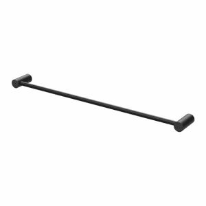 Vivid Slimline 600mm Single Towel Rail Matt Black