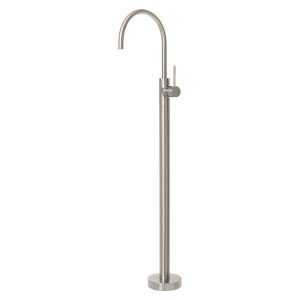 Vivid Slimline Floor Bath Mixer Brushed Nickel