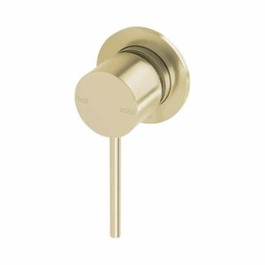 Vivid Slimline SwitchMix Shower - Wall Mixer 60mm Backplate Fit-Off Kit Brushed Brass