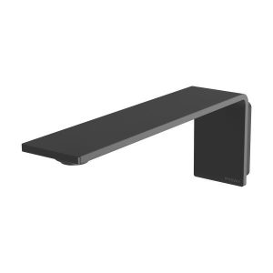 Axia 200mm Wall Basin Bath Spout Matt Black