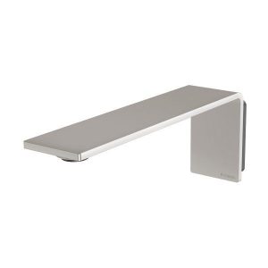 Axia 200mm Wall Basin Bath Spout Brushed Nickel