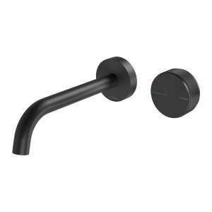 Axia 180mm Wall Mixer Set Matt Black