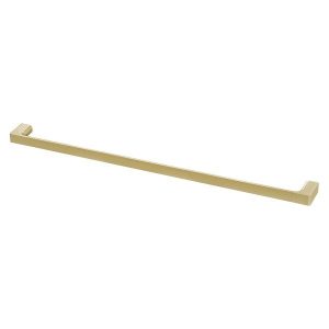 Gloss Single Towel Rail 800mm Brushed Brass