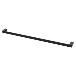 Gloss Single Towel Rail 800mm Matt Black