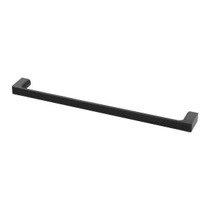 Gloss Single Towel Rail 600mm Matt Black
