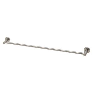 Radii 800mm Single Towel Rail RP Brushed Nickel Round Plate