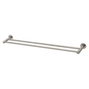 Radii 800mm Double Towel Rail RP Brushed Nickel