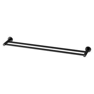 Radii 800mm Double Towel Rail RP Matt Black
