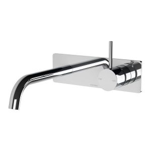 Vivid Slimline Up Basin Or Bath Wall Mixer Set Chrome