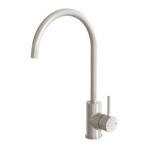 Pina Sink Mixer Gooseneck Brushed Nickel