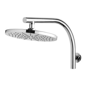 Vivid High-Rise Shower Arm 230mm Round Rose <strong>Chrome</strong>