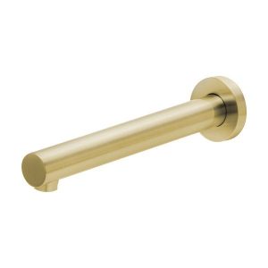Vivid Wall Bath Outlet 200mm Brushed Brass
