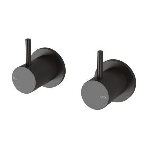 Vivid Slimline Wall Top Assemblies 15mm Extended Spindles Matt Black