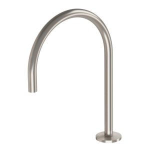 Vivid Slimline Hob Sink Outlet 220mm Gooseneck <strong>Brushed Nickel</strong>