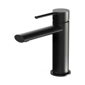 Vivid Slimline Oval Basin Mixer Matt Black