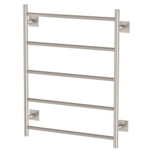 Radii Towel Ladder Square Plate Brushed Nickel