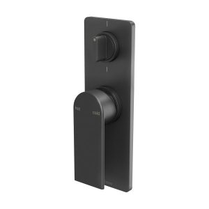 Teel Shower Bath Diverter Mixer Matt Black