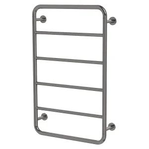 Vivid Slimline Towel Ladder Brushed Carbon