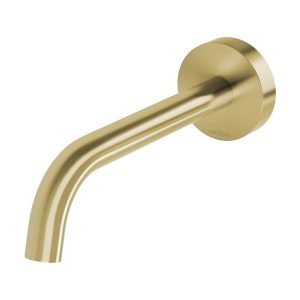 Vivid Slimline Plus Wall Basin / Bath Outlet 180mm Brushed Brass