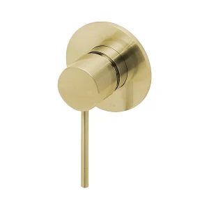 Vivid Slimline SwitchMix Shower / Wall Mixer Fit-Off Kit Brushed Brass