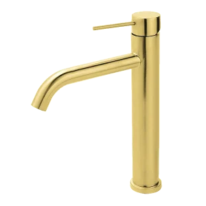 City Life Inox High Basin Mixer Brushed Brass