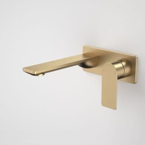 Urbane II Wash Basin/Bath Mixer Rectangle Cover Plate 180mm Brushed Brass