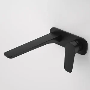 Caroma Contura II Wall Basin/Bath Mixer 220mm Matt Black