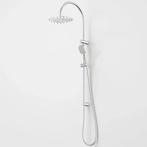 Caroma Contura II Rail Shower with Overhead Chrome