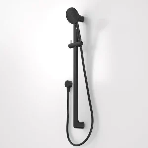 Caroma Urbane II Universal Rail Shower Matt Black