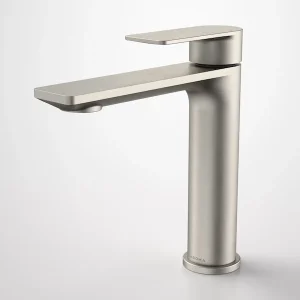 Caroma Urbane II Mid Tower Basin Mixer Brushed Nickel