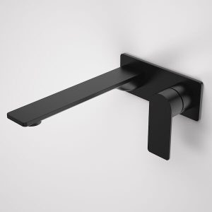Urbane II Wash Basin/Bath Mixer Rectangle Cover Plate 220mm Matt Black