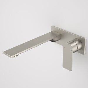 Urbane II Wash Basin/Bath Mixer Rectangle Cover Plate 220mm Brushed Nickel