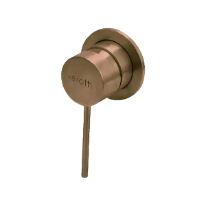 City Life Minimal Shower or Bath Mixer Brushed Bronze