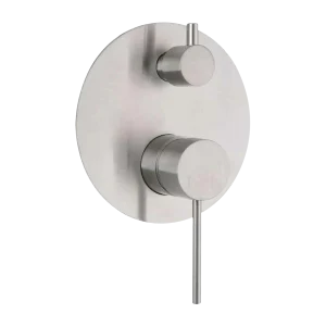 City Life Inox Shower or Bath Diverter Mixer Brushed Nickel