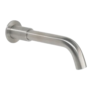 City Life Inox 190mm Wall Bath Spout Brushed Nickel