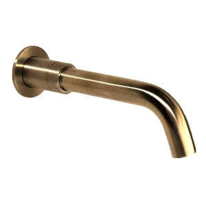 City Life Inox 190mm Wall Bath Spout Brushed Bronze