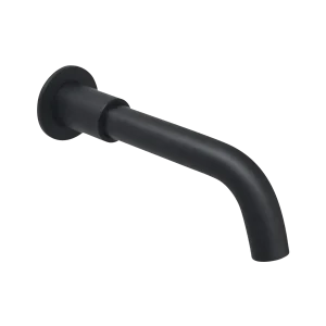 City Life Inox 190mm Wall Bath Spout Matt Black