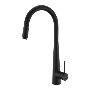 City Life Inox Pull Out Kitchen Sink Mixer Matt Black