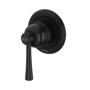 Phoenix Cromford Shower Wall Mixer Matt Black - SwitchMix