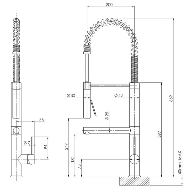 VS729_Vivid_Slimline_Multi_Function_Sink_Mixer_Line_Drawing-600x600