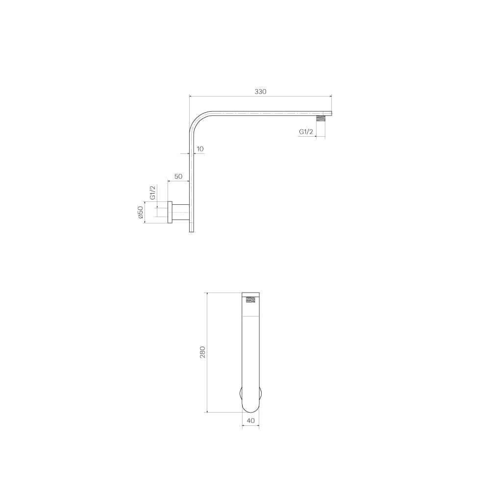E2.SA.1W-Elli-II-High-Rise-Shower-Arm-Line-Drawing_1024x1024@2x